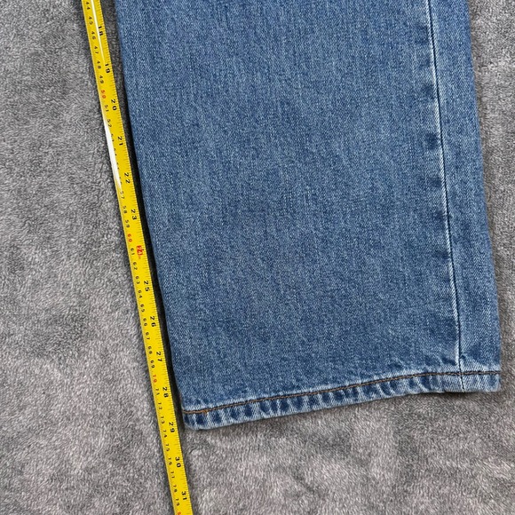 Levi's 501 Original Fit Jeans Men 36x28 Blue Button Fly Straight Leg - Picture 10 of 16